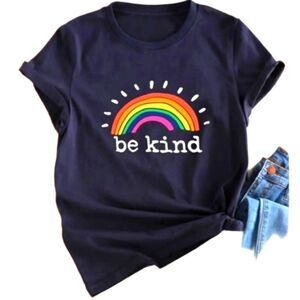 Unisex pride rainbow top sz Large